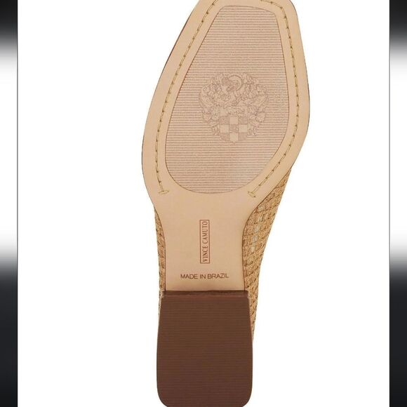 Vince Camuto Woven Tan Slip-On Loafers main image 4